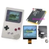 kf-S0c165671908d40dcaea511e747a709f1V Kit upgrade Gameboy DMG tela LCD Grayscale 2.5" + shell