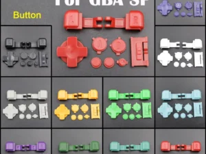 kf-S1012e6e2598e4b83b6b91c848f03ebb3p Kit de Botões para GBA SP - Reposição Completa (A/B/L/R/D-Pad/Select/Start/Power/Volume)