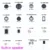 kf-S10eda27ed26348b7970052fef55e7a13n Peças de Acessórios de Alto-falante Interno para Controles de GB/GBC/GBA SP/GBP/NDSL/NDSi XL/PS4/PS5/Switch Lite/OLED - Alto-falante Embutido