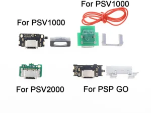 Peça de Porta de Carregamento USB-C para PS Vita (1000/2000) e PSP Go – Adaptador de Reposição DIY