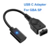 Adaptador de Carregamento USB-C de 10cm para Game Boy Advance SP (GBA SP)