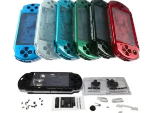 Capa completa profissional para console psp3000, kit de botões com alinhamento preciso dos furos