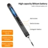 Ferro de solda usb mini pequeno conjunto de ferro de solda portátil doméstico tipo-c interface 600mah bateria temperatura ajustável
