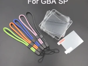 kf-S336b6428c6734adb97bf830843d906e2i Capa Transparente + Película + Alça para GBA SP - Proteção Anti-Risco e Reflexiva
