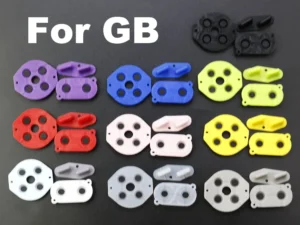 Conjunto de Adesivo Condutor e Teclado de Borracha de Silicone para Game Boy Classic GB DMG