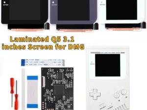 Kit upgrade Game Boy DMG tela Q5+shell – Retro Pixel, 36 cores e FRM