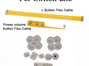 Cabo Flexível de Botão Liga/Desliga e Volume para Switch Lite + Placa do Botão Esquerdo – Peça de Reparo