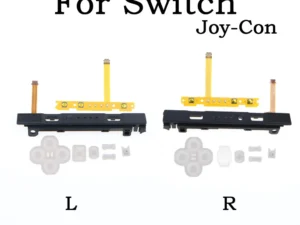 Peça de Trilho Deslizante com Cabo SL/SR + Almofadas L/R para Joy-Con do Switch – Reparo Esquerdo/Direito