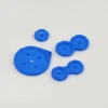 1 Conjunto de Botões de Borracha, Almofadas de Contato, Dobradiças de Silicone e Parafusos para Reparo do Game Boy Advance SP (GBA SP)