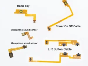 Peça de Cabo Flexível de Substituição – Microfone + Botão Home + Liga/Desliga para New 3DS XL/LL