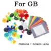 kf-S9fd871c86def4754adb3b60c4abc3018O Conjunto de Botões e Lente para GB DMG - A/B/D-Pad + Tampa de Plástico para Tela