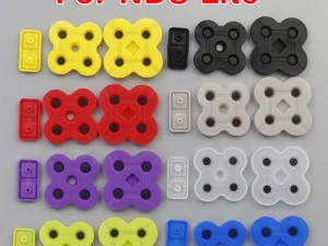 kf-Saeb7cf1ade4b4c3bbd8265b7d3eaf60fr Conjunto de Almofadas de Silicone + Botões Coloridos (AB/D-Pad) para Nintendo DS Lite – Peças de Reparo