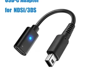 Adaptador de Carregamento USB-C com LED para Nintendo DSi e 3DS – Cabo de 10cm