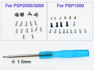 Kits de Parafusos para PSP 1000, 2000 e 3000 – Peças de Reposição para Carcaça e Placa-Mãe