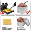 Bola de Limpeza para Ferro de Solda, Filtro de Malha para Limpeza de Pontas, Fio de Cobre e Aço, Caixa para Resíduos Metálicos