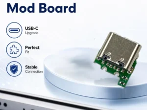 Kit de Modificação de Porta de Carregamento USB C para NDSL, Cabo de Alimentação com Interface Tipo C, Placa PCB, Soquete, Acessórios para Console Nintendo DS Lite