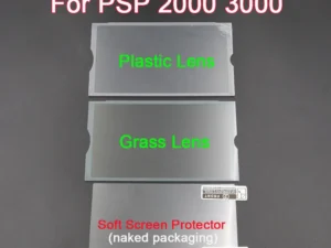 Conjunto de Lente de Tela de Plástico/Vidro para PSP 2000/3000 – Peça de Reposição