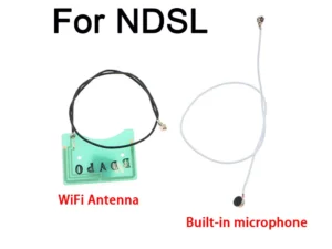 kf-Sf54ba10f20f14d188fc35ac07488720a9 Peças de Cabo de Antena WiFi + Microfone Embutido para Reparo de Nintendo DS Lite (NDSL)