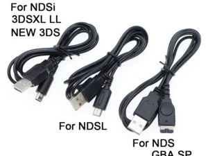 Cabo de Carregamento USB para Nintendo DS/3DS/GBA SP - 2 ou 5 Unidades - Substituição