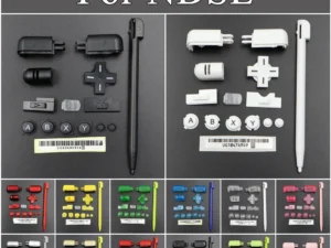 kf-Sf7cc7e0a25c94b229d51b618c3f0d134j Botões de Substituição para Console de Jogos DS Lite, incluindo A B X Y L R, D-Pad, Tecla Cruzada e Caneta Stylus