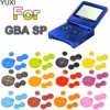 1 Conjunto de Botões de Borracha, Almofadas de Contato, Dobradiças de Silicone e Parafusos para Reparo do Game Boy Advance SP (GBA SP)