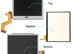 kf-H722dc3b6b1184b0d9f91f0a619748d8ez tela e Touch Screen, Painel Digitalizador, Top Superior e Inferior Tela LCD para Nintendo DS Lite
